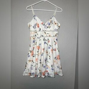 Trixxi White Floral Dress